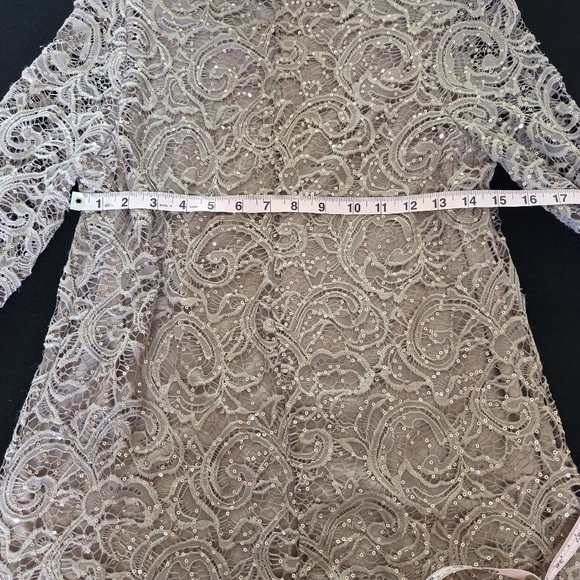 Brittany Black Neutral Sequin Top Size Large - Picture 6 of 9